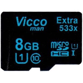 تصویر کارت حافظه‌ microSDHC ویکو من مدل 533x کلاس 10 استاندارد UHS-I U1 سرعت 80MBps ظرفیت 8 گیگابایت 