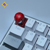 تصویر کیکپ کیبورد مکانیکال طرح مرد عنکبوتی 