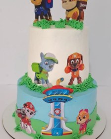 تصویر کیک سگهای نگهبان 