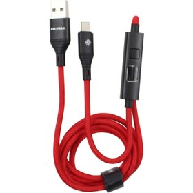 تصویر کابل لایتنینگ کلومن مدل KD-L66 طول 1 متر Koluman KD-L66 Lightning to USB 1m Cable