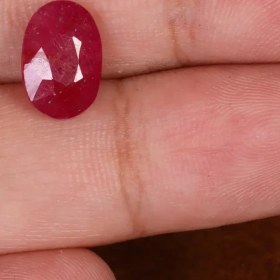 تصویر نگین یاقوت سرخ کد 30084 ruby stone