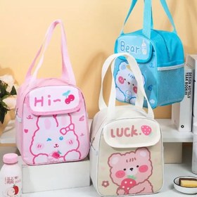 تصویر ساک غذا تدی زیپ دار عایق حرارتی بچگانه 