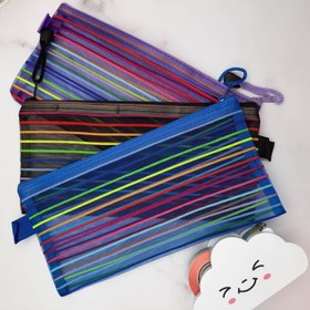 تصویر پوشه توری B6 راه راه کیسه ریاضی راه راه