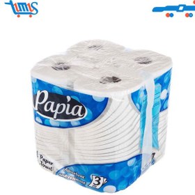 تصویر دستمال حوله کاغذی 4 رول 4 لایه پاپیا ا Sheet towels, paper towels, 4 rolls, 4 layers Papia Sheet towels, paper towels, 4 rolls, 4 layers Papia