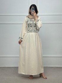 تصویر پیراهن لینن نگار 