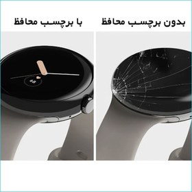 تصویر گلس اپل واچ Apple Watch Series 123 42mm مدل نانو هیدروژل شفاف برند راک اسپیس بسته 6 عددی 