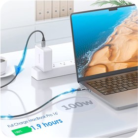 تصویر کابل شارژ USB-C لنشن مدل CCN طول یک متر 