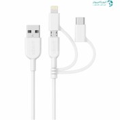 تصویر کابل تبدیل 1 متری USB-A به Type-c راوپاور RP-CB021 RAVPower RP-CB021 USB-A To Lightning ، Type-c & Micro-USB Converter Cable