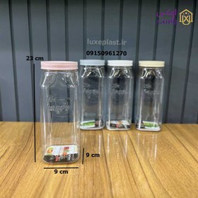 تصویر بانکه پت چهارگوش لیمون کد 2120 ظرفیت ۱.۴ لیتر 