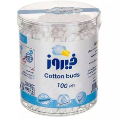 تصویر گوش پاک کن فیروز 100 عددی Firooz Cotton Buds 100 Pcs