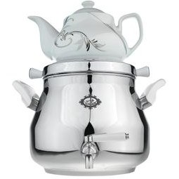 تصویر ست کتری و قوری عالی نسب مدل لادن Alinasab Ladan Kettle and Teapot Set