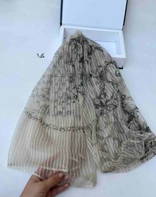 تصویر شال میله ای کرمی - ۱۱ 