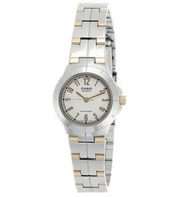 تصویر CASIO : ساعت آنالوگ ضد آب زنانه LTP-1242SG-7ADF - 32 میلی متر - نقره ای/طلا 