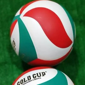 تصویر توپ والیبال گلد کاپ Gold Cup رویه چرمی 