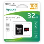 تصویر کارت حافظه اپیسر ظرفیت 32 گیگابایت همراه آداپتور مدل Apacer microSDXC/SDHC UHS-I U1 A1 W/1 Apacer microSDXC/SDHC UHS-I U1 A1 W/1 32GB