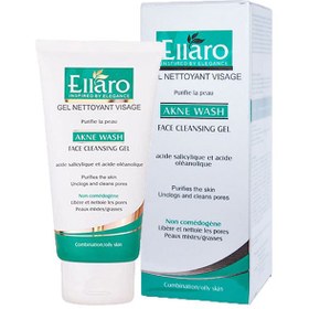 تصویر ژل شستشوی صورت پوست چرب و مختلط Acne Wash الارو - 150ml 