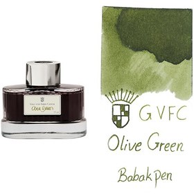 تصویر جوهر خودنویس گرافون فابرکاستل سبز زیتونی ۱۴۱۰۱۵ GRAF VON FABER-CASTELL Olive Green 