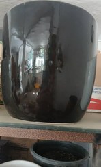 تصویر گلدان سرامیکی بزرگ مشکی 