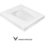 تصویر توالت زمینی رسی مدل آنیسا Rosi - Anisa