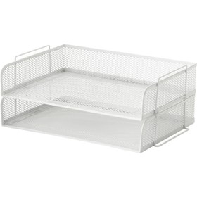 تصویر پک 2 عددی استند کاغذ ایکیا مدل DRÖNJÖNS IKEA DRÖNJÖNS Letter tray, white