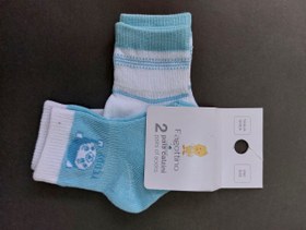 تصویر پک دو عددی جوراب پسرانه نوزادی طرح دار برند OVS 