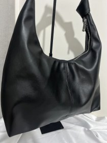 تصویر کیف بزرگ دسته گره - مشكي 