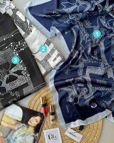 تصویر شال ابریشم برند چنل 