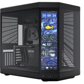 تصویر نمایشگر کیس هایت HYTE Y70 Touch infinite Display Black 