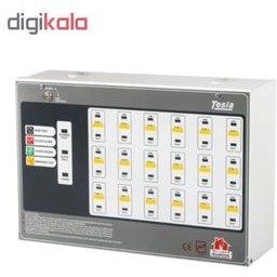 تصویر کنترل پنل اعلان حریق 8 زون - برند تسلا Fire alarm control panel