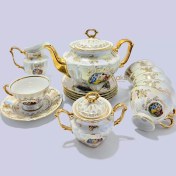 تصویر ست صبحانه خوری سفید سه دختر 