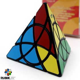 تصویر روبیک هرم کالوین پازل جینزیتا کریزی مشکی 