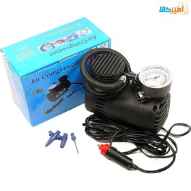 تصویر پمپ باد مسافرتی DC ۱۲V مدل 41107 قابل اتصال به فندک خودرو Travel air pump DC 12V model 41107 can be connected to car lighter