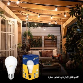 تصویر لامپ ١٢ وات LED حبابی میتره ایرانی - آفتابی MITRE