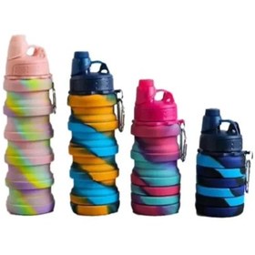 تصویر قمقمه سیلیکونی تاشو گنجایش 500 میلی لیتر 