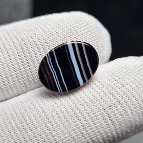 تصویر نگین سنگ اونیکس سلیمانی معدنی کد 32415 