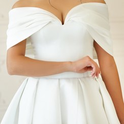تصویر لباس عروس دارپه اروپایی 