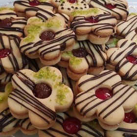 تصویر شیرینی مربایی با طعم (شکلاتی،نارگیلی،پسته) (500گرم) پس کرایه و اسنپ باکس تهران 