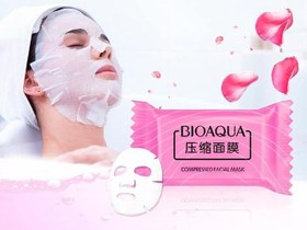 تصویر قرص ماسک فشرده ورقه ای بیوآکوا تک عددی ا Bioaqua Compressed Facial Mask 1 Pcs Bioaqua Compressed Facial Mask 1 Pcs