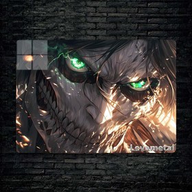 تصویر متال پوستر ارن eren از انیمه اتک آن تایتان Attack On Titan با کد A-238 