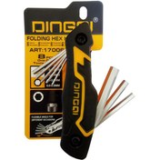 تصویر آچار آلن دینگشی مدل 17006 مجموعه 8 عددی 