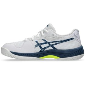 تصویر کفش تنیس مردانه اورجینال اسیکس آبی Asics 1041A337-101 ژل بازی 9 Gs Big Unisex کفش تنیس سفید کودکان 1044a052-104 