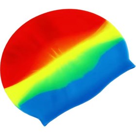 تصویر کلاه شنا مدل سیلیکونی - زرد 