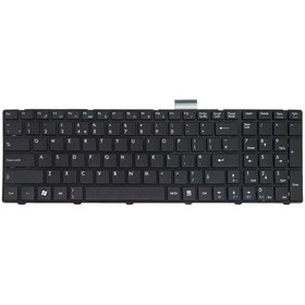 تصویر کیبورد لپ تاپ ام اس آی مدل CX620 مشکی با فریم ا CX620 Notebook Keyboard CX620 Notebook Keyboard