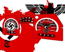 تصویر ورق کیلومتر طرح نازی برای پراید 131 / 132 / 141 / داشبرد جدید 