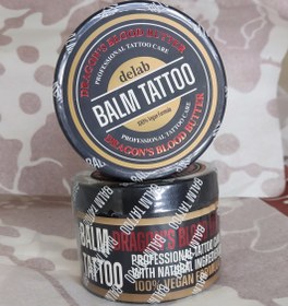 تصویر کرم حین کار ۳۰۰و ۳۰گرمی بالم تتو اصلی - ۳۰ Balm tattoo 100%vegan formula