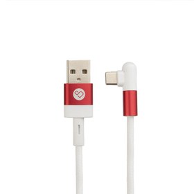 تصویر کابل تبدیل USB به USB-C پرووان مدل PCC405C طول 1 متر سفید کابل تبدیل