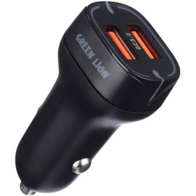 تصویر شارژر فندکی گرین لاین مدل GNCCDLQCALBK توان 36 وات 