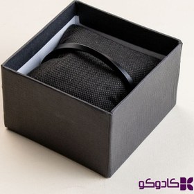 تصویر بنگل مدل پیچی استیل مشکی 