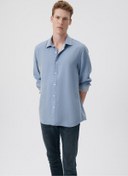 تصویر پیراهن مردانه ماوی اورجینال | 210809 
