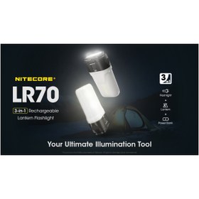 تصویر چراغ قوه دستی نایت کر مدل LR70 3000LUMENS 